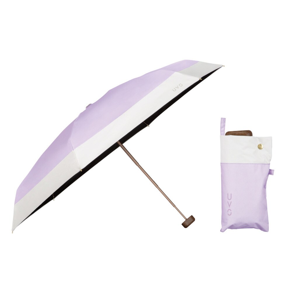 ☆新品未使用☆UVO CALM 最強の日傘　3段 Wpc.公式】最強の日傘 UVO（ウーボ）CALM 3段折 55cm 完全遮光