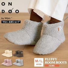 【Wpc.】ルームシューズ ONDOO もこもこルームブーツ あったかグッズ