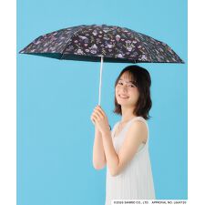 【Wpc.】日傘 サンリオキャラクターズ×Wpc. 遮光水彩フラワー ミニ 完全遮光 遮熱 晴雨兼用