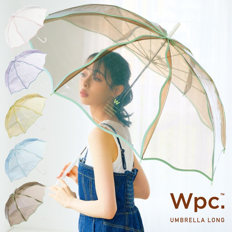 Wpc.】ビニール傘 ウェービーアンブレラ 60cm 大きい 傘 レディース