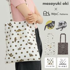 Wpc.】沖昌之×Wpc. Patterns はっ水トートバッグ 猫 ねこ バッグ 
