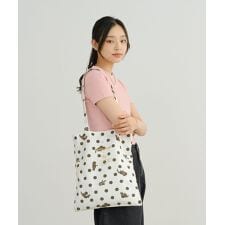 【Wpc.】沖昌之×Wpc. Patterns はっ水トートバッグ 猫 ねこ バッグ コンパクト収納