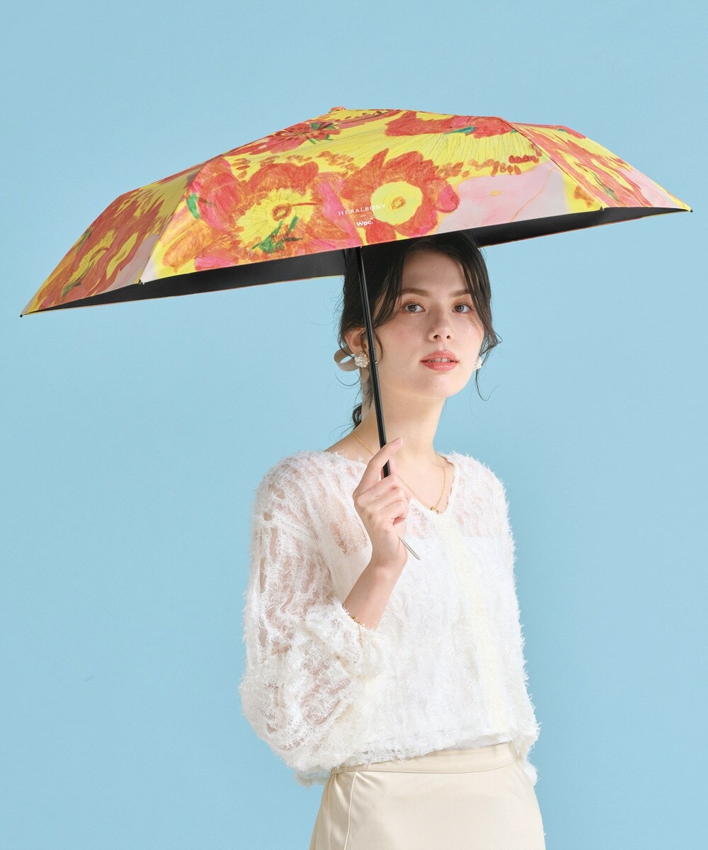 【Wpc.】Wpc.｜HERALBONY アート遮光軽量 日傘 折りたたみ 完全遮光 晴雨兼用