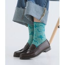 【Wpc.】Tabio×Wpc. Patterns フロートクッカロークルー 靴下 くつした