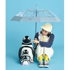 【Wpc.】ビニール傘 すみだ水族館×Wpc. スイミングペンギンアンブレラ 60cm 傘 長傘