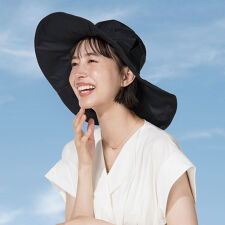 【Wpc.】帽子 UVO(ウーボ) UVハット 遮光 UVカット つば前後長い 洗濯可能 かぶる日傘