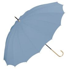 【Wpc.】雨傘 16本骨 ソリッド 55cm 16本傘 耐風 多骨 晴雨兼用 傘 レディース 長傘