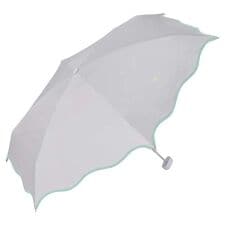 【Wpc.】日傘 遮光ウェーブパイピングパラソル ミニ 完全遮光 晴雨兼用 レディース 折りたたみ傘