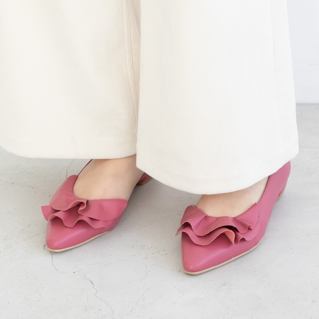 特価sale中 大人気 フリルサイドオープンパンプス 0402 Dltx28ha 60個で送料込