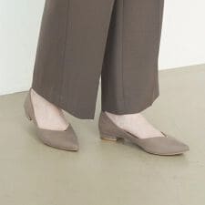 【25秋冬新カラー】サイドカットフラットパンプス(0492)