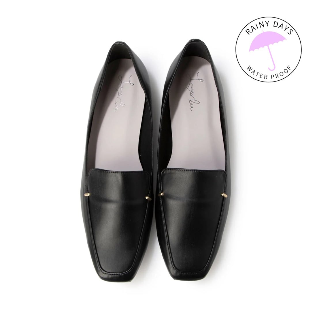 柔らかシリーズ！】通勤にも♪ スクエアトゥフラットパンプス(0558