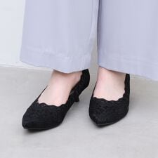 【26春夏新作】フラワーレースパンプス(0620)