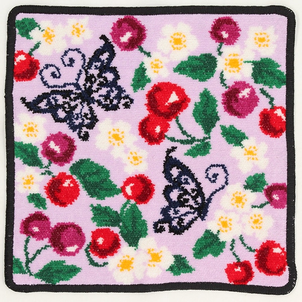 ANNA SUI × HELLO KITTY シェニール織 タオルハンカチ