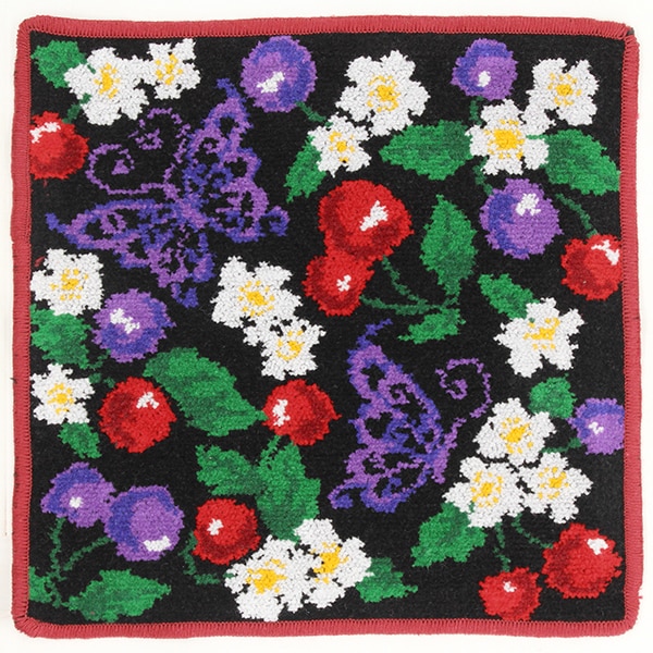 ANNA SUI × HELLO KITTY シェニール織 タオルハンカチ