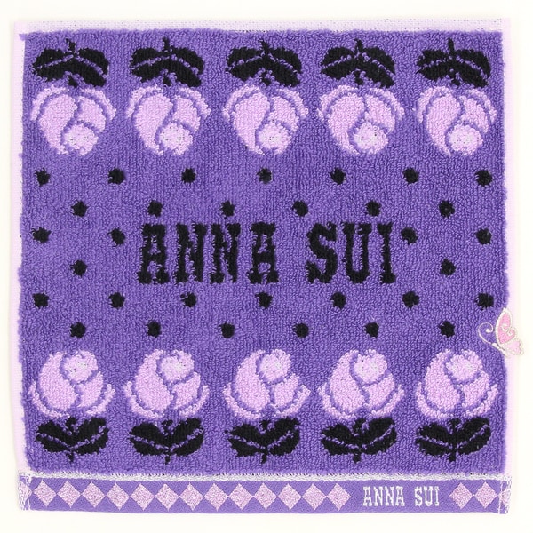 ANNA SUI × HELLO KITTY シェニール織 タオルハンカチ