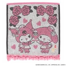 アナスイ × マイメロディ クロミ　大判　タオルハンカチ（28cm）フリルヘム