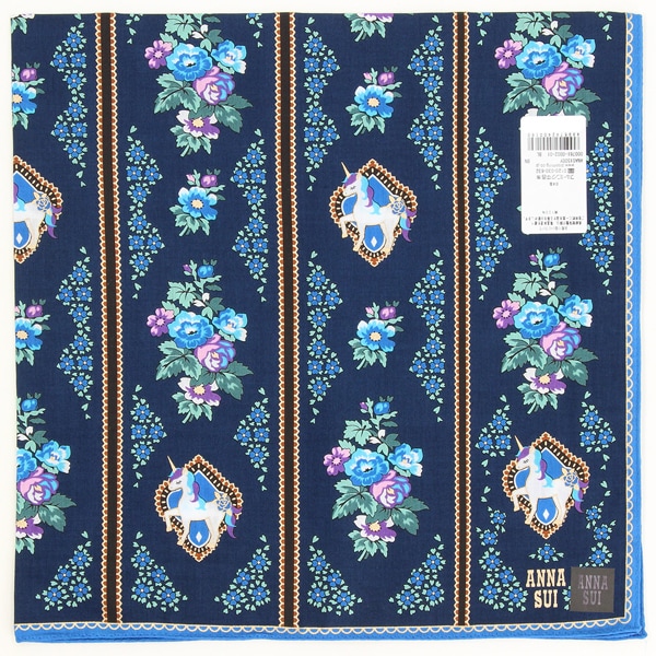 アナスイ 大判 プリントハンカチ（cm）干支 ユニコーン 【ANNA SUI