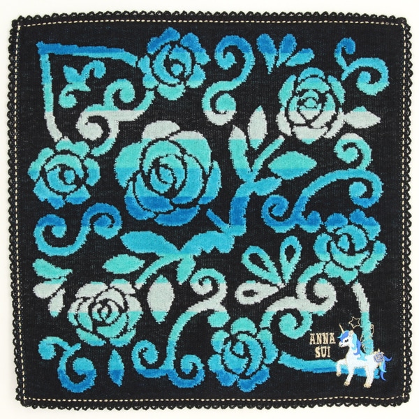 アナスイ 大判 タオルハンカチ（cm）干支 ユニコーン刺繍 【ANNA SUI