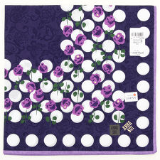 アナスイ　大判　プリントハンカチ（cm）ローズドット　【ANNA SUI】