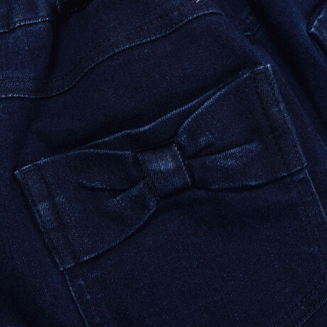 ストレッチ デニム リボン ポケット テーパード ９分丈 パンツ ９０ １５０ｃｍ ベベ Bebe 1109 ファッション通販 マルイウェブチャネル