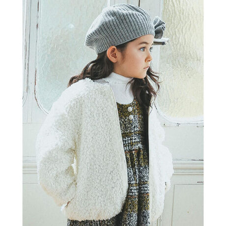 撥水加工 】 ボア × 中綿キルティング リバーシブル コート （100  