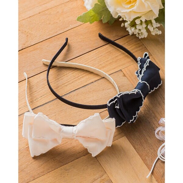 スカラップ リボン 付き カチューシャ | ベベ(BeBe) | マルイウェブ