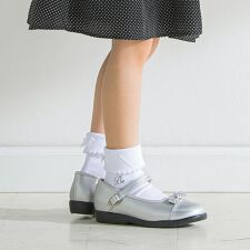リボン付き折り返しソックス(11~24cm)