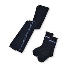 ベベ(BeBe)のサイド花柄レギンスセット(80~140cm)