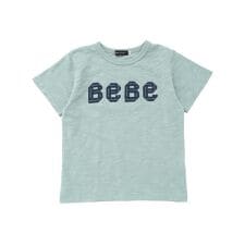 ストライプテープロゴバックネームスラブ天竺半袖Tシャツ(90~150cm)