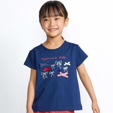 リボンいっぱい半袖天竺Tシャツ(90~150cm)