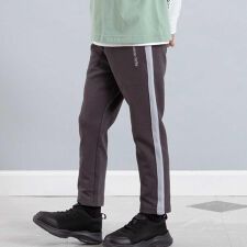 ミラノリブサイドラインテーパードロングパンツ(90~150cm)