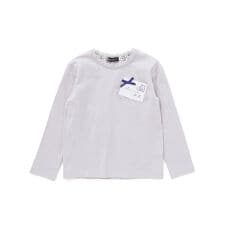 レターモチーフ天竺長袖Tシャツ(100~160cm)