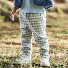【お揃い】ネルギンガムチェックロングパンツ(80~100cm)