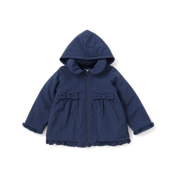 メゾピアノ mezzo piano ブルゾン インナーフリース140 フード付 メゾピアノ mezzo piano ブルゾン インナーフリース140 フード付