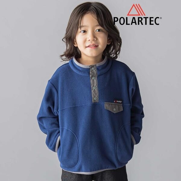 POLARTEC(ポーラテック)】フリースパイピングハイネックプル
