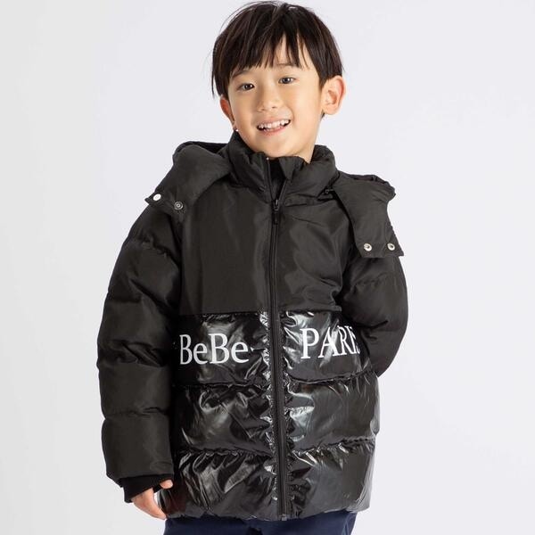 撥水加工】タフタライトダウンジップブルゾン(90~150cm) | ベベ(BeBe
