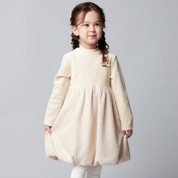 日本製襟付きスモッキングワンピース(80~140cm) | ベベ(BeBe) | マルイ