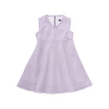 【お揃い】ツイード調Vネックフリンジジャンパースカート(90~140cm)