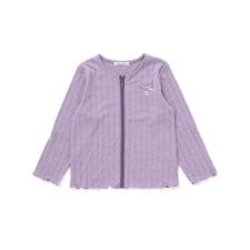 【UVカット・速乾】袖丈調節針抜きテレコ長袖ZIPカーディガン(90~130cm)