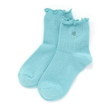 メロウフリルレース編みクルーソックス(11~24cm)