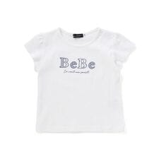 ロゴパッチ刺しゅうレーシースムース半袖Tシャツ(80~100cm)