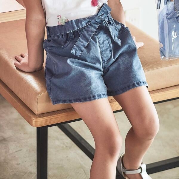 カラーツイルベルト付きサファリショートパンツ(90~160cm) | ベベ(BeBe