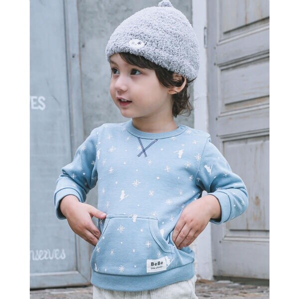 新品未使用タグ付き】Burberrys クマ刺繍 トレーナー100cm クマ 雪 柄