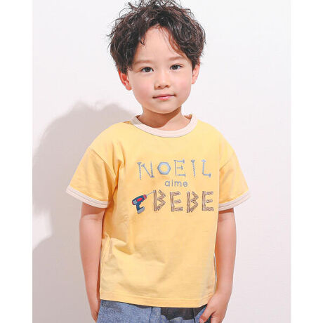 ロゴ プリント 配色 切り替え 天竺 ｔシャツ ８０ １３０ｃｍ ノイユ エーム ベベ Noeil Aim Bebe 1775 ファッション通販 マルイウェブチャネル