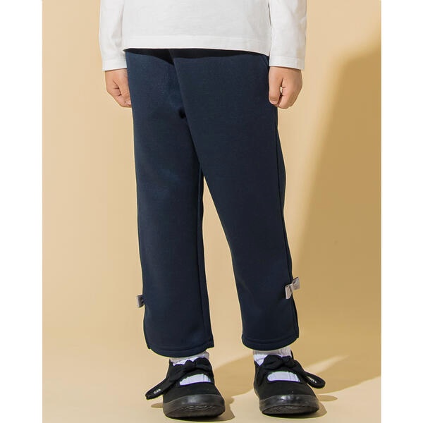 裾 リボン 付き ダブル フェイス ８分丈 パンツ (80~130cm) | ノイユ