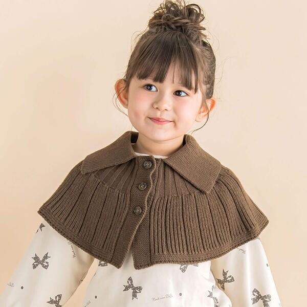 BABY, ニットケープ ニットケープ(F トップ グレー): 新生児 - ナルミヤ オンライン