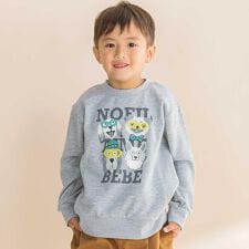 杢裏毛サガラ刺しゅうトレーナー(80~130cm)