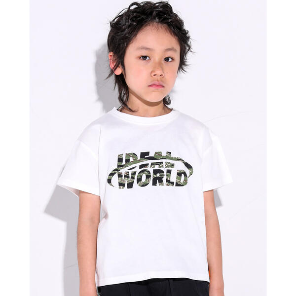 ロゴ 迷彩柄 ワンポイント Ｔシャツ（１２０～１６０ｃｍ） | ラッド