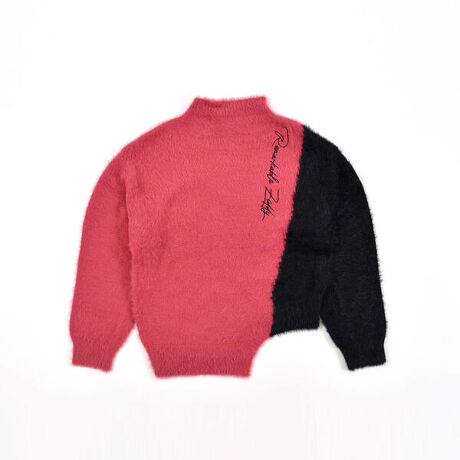 アシンメトリー 配色 シャギーニット １２５ｃｍ １６５ｃｍ ジディ Ziddy 1232 ファッション通販 マルイウェブチャネル