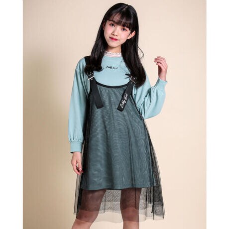 トレーナー ワンピース チュール ジャンパースカート ２点セット １３０ｃｍ １６０ｃｍ ジディ Ziddy 1222 ファッション通販 マルイウェブチャネル